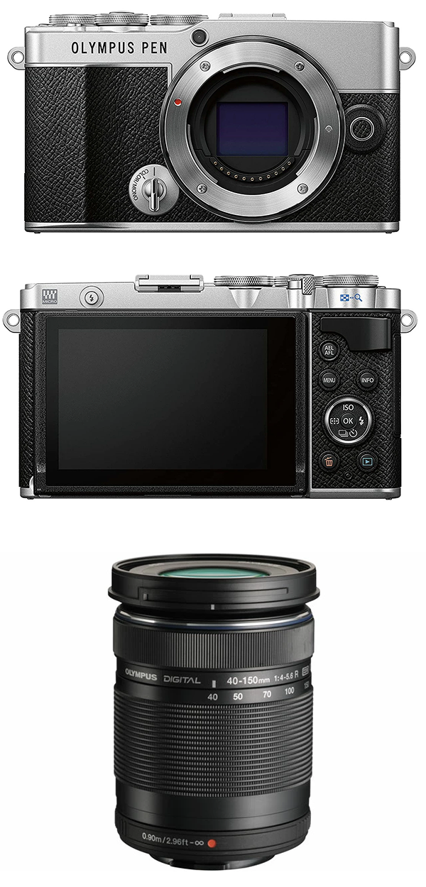 新品 ミラーレス一眼 カメラ PEN E-P7 オリンパス OLYMPUS 望遠ズーム ED 40-150mm