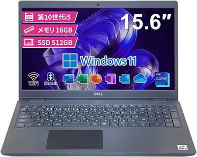 中古 ノートパソコン PC デル DELL Latitude 3510 10世代 i7 Wi-Fi6 Windows11 Pro 15.6型