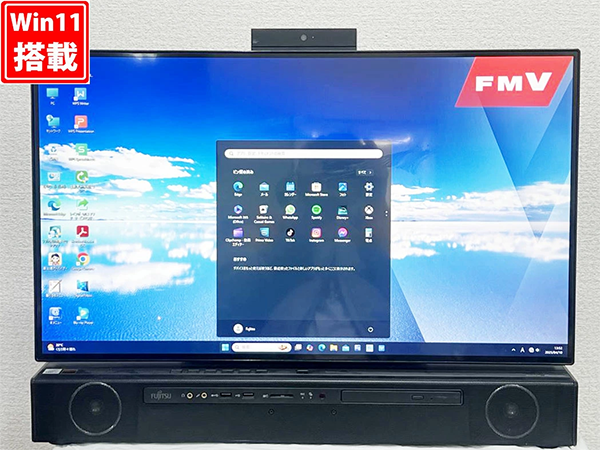中古 デスクトップパソコン PC 27型一体 富士通 FH90E2 10世代 Core i7 Wi-Fi6 Windows11