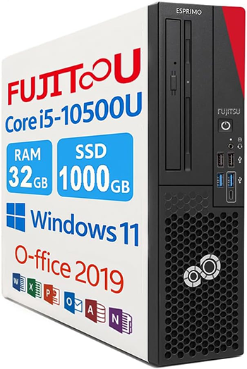 中古 デスクトップパソコン PC 富士通 ESPRIMO D7010 10世代 Core i5 Windows10/11