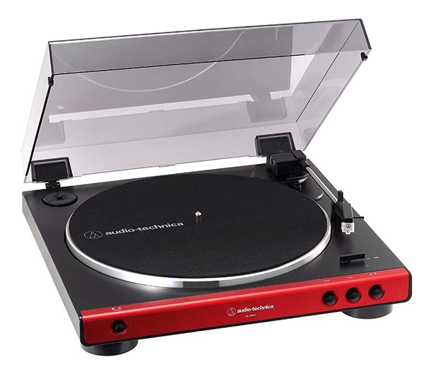 レコード プレーヤー AT-LP60X レッド audio-technica オーディオテクニカ