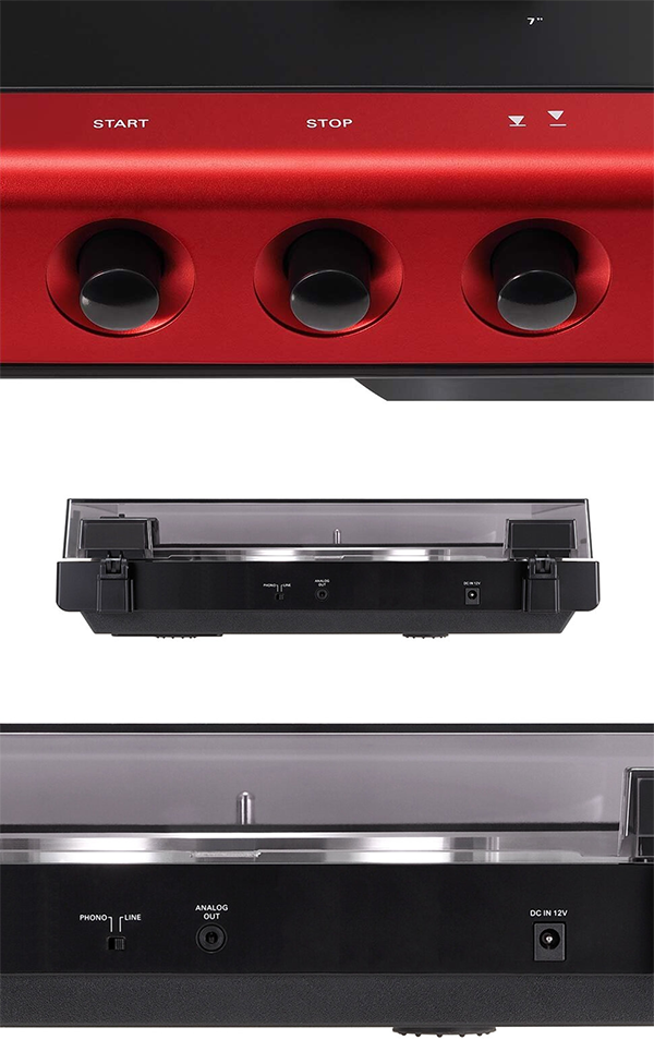 レコード プレーヤー AT-LP60X レッド audio-technica オーディオテクニカ