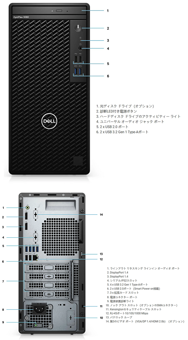 中古 デスクトップパソコン PC デル DELL OptiPlex 3090 MT 10世代 Core i5 Windows11 Pro 