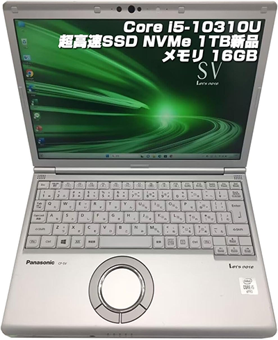 中古 ノートパソコン PC パナソニック レッツノート SV9 10世代 Core i5 Windows11 Pro 12.1型 WPS Office