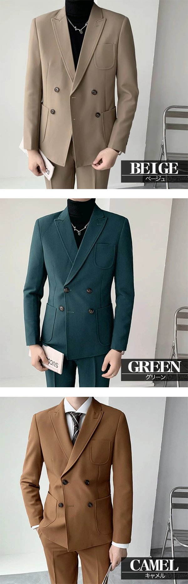 メンズ ダブル スーツ テーラード ジャケット パンツ Alleglo CROWS 30 STYLE
