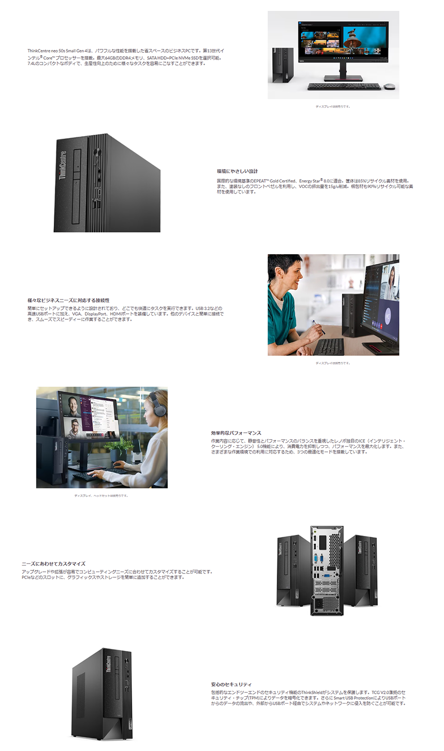 新品 デスクトップパソコン PC レノボ Lenovo ThinkCentre Neo 50s Small Gen4 12世代 Core i5 Windows11 Pro MS Office H&B 2021