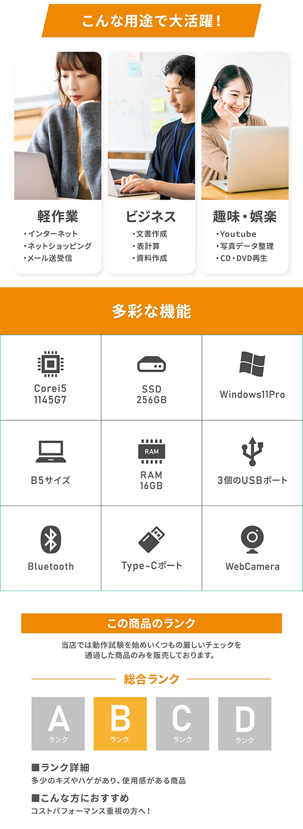 中古 ノートパソコン PC パナソニック レッツノート SV1 11世代 Core i5 Wi-fi6 Windows11 Pro 12.1型