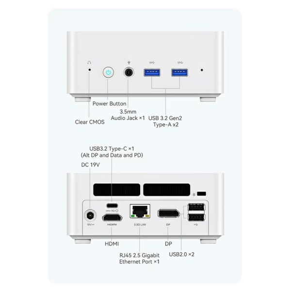 新品 ミニデスクトップパソコン PC ミニスフォーラム UN1360W 13世代 Core i7 Wi-Fi6E Windows11 Pro