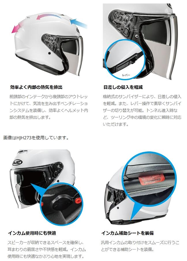 ジェット ヘルメット HJC HJH276 i31 リノ Reno