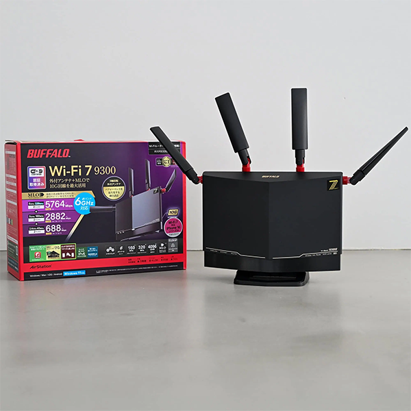 新品 無線ルーター 親機 BUFFALO バッファロー WXR9300BE6P Wi-Fi7
