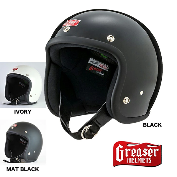 ジェット ヘルメット GREASER HELMETS 60’s PLAIN DIN MARKET
