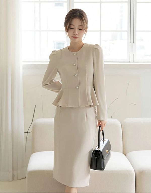 レディース タイトスカート ロング 67.5～68.5cm丈 バックスリット バックファスナー ©DHOLIC
