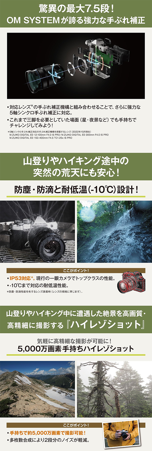 新品 ミラーレスカメラ OMシステム OM-5 MarkII レンズ 14-150mm
