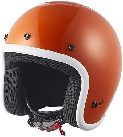 ジェット ヘルメット PythonJet2 パイソンジェット2 ゴッドブリンク  SOLID ORANGE-WHITE