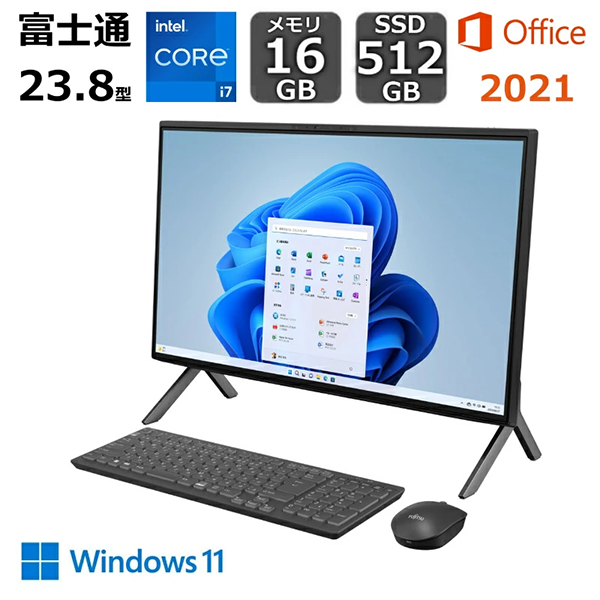 新品 デスクトップパソコン PC 一体23.8型 富士通 ESPRIMO FH77 12世代 Core i7 Windows11
