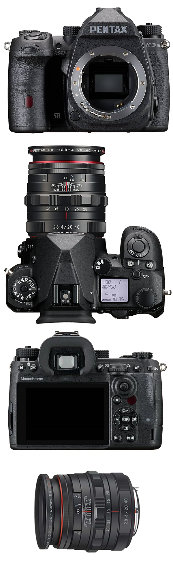 新品 デジタル一眼カメラ ペンタックス PENTAX K-3 Mark III モノクロ 20-40mm
