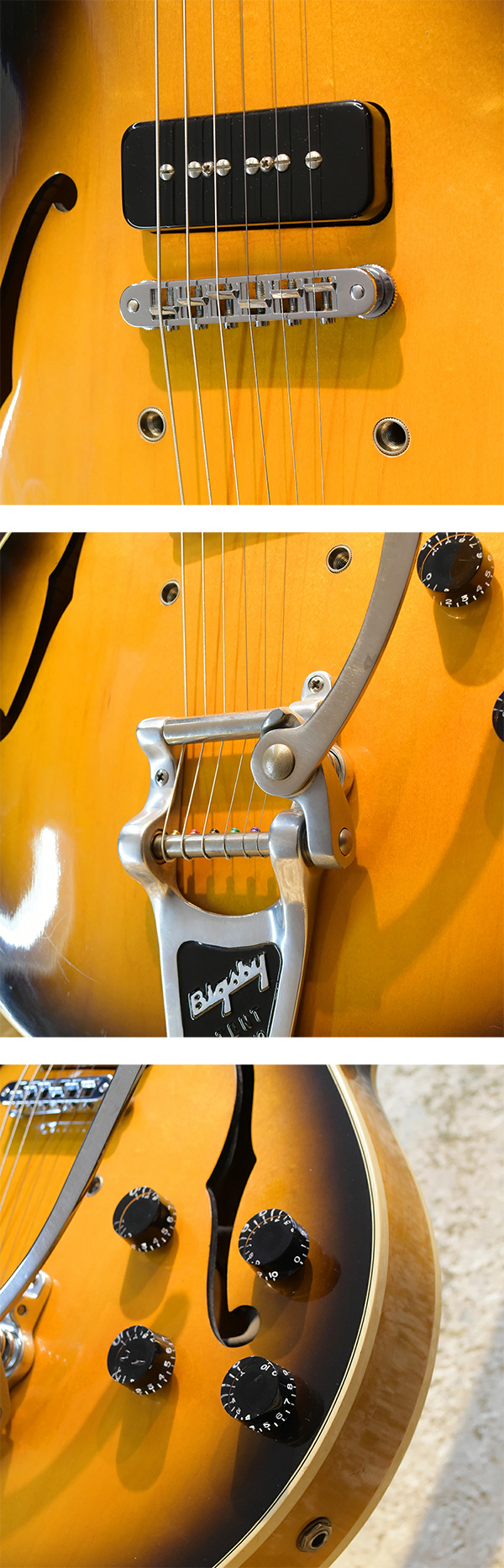 中古 エレキギター ギブソン フルアコ Gibson ES-135 Bigsby 1995年製