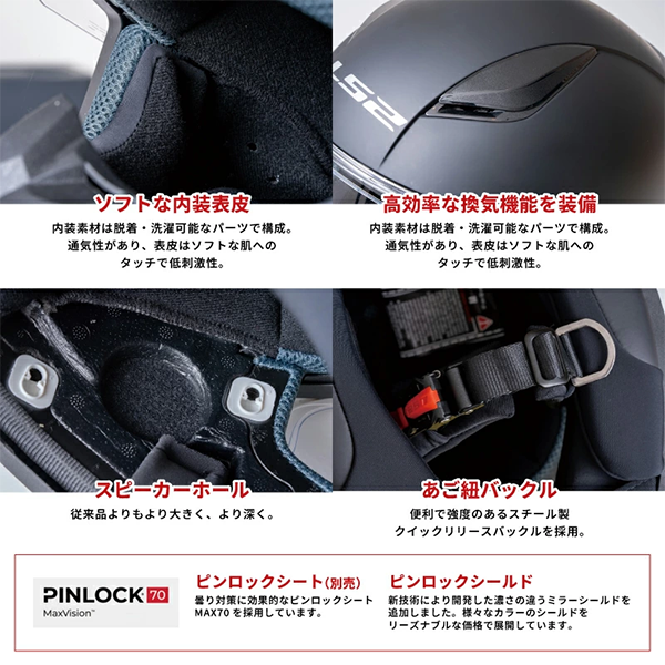 フルフェース ヘルメット ジャパンフィット RAPID2 LS2
