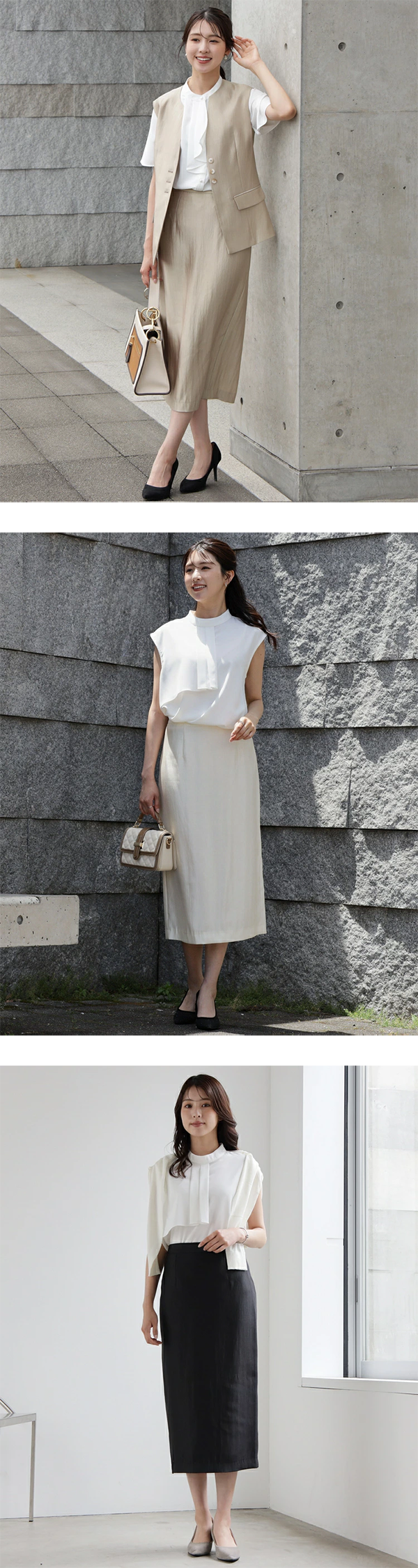 レディース タイトスカート 83～85cm丈 バックスリット バックファスナー Dress Star
