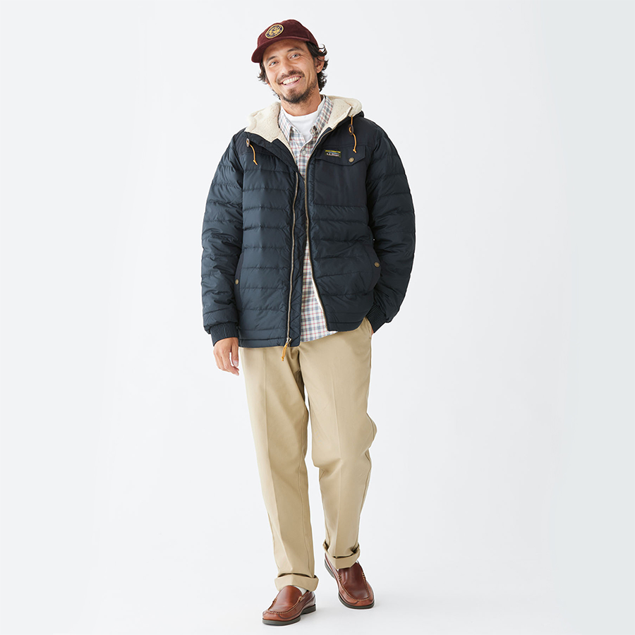 メンズ マウンテン クラシック ダウン フード ジャケット 防寒 エルエルビーン