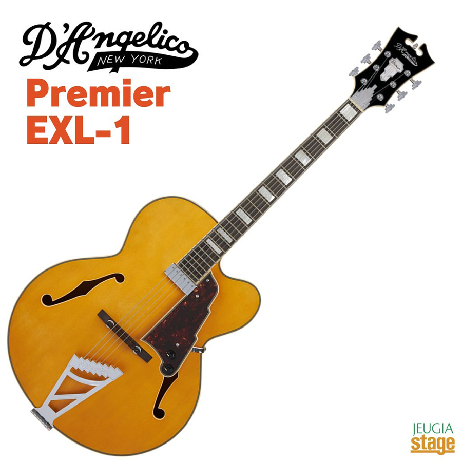 新品 エレキギター フルアコ ディアンジェリコ D'Angelico Premier EXL-1