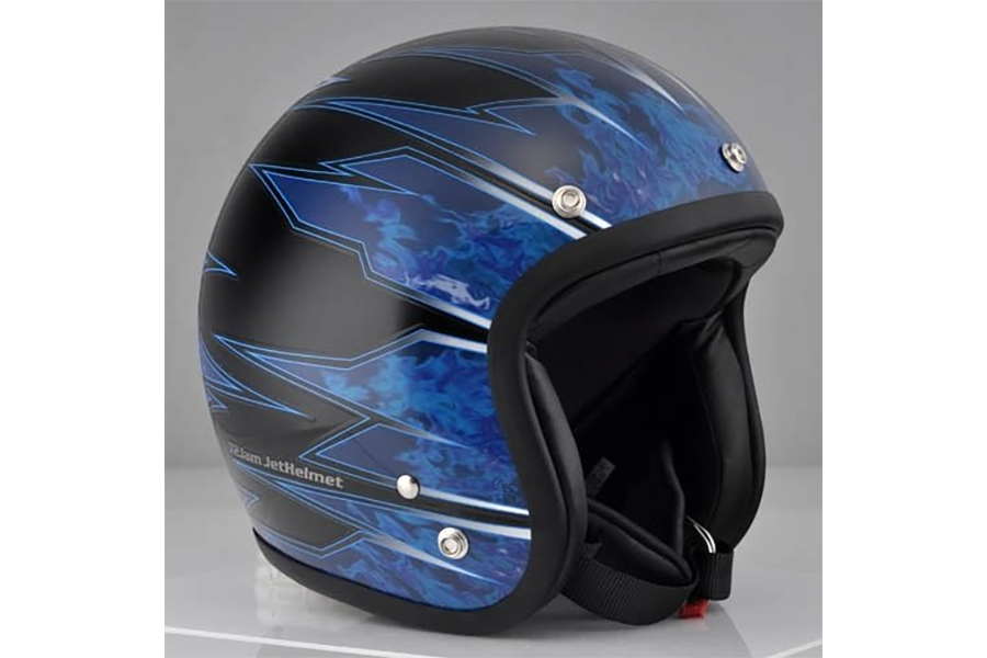 バイク ジェットヘルメット スティング ブルー STING BLUE 72JAM
