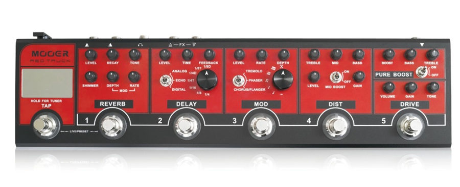 新品 エレキギター マルチエフェクター Mooer Red Truck