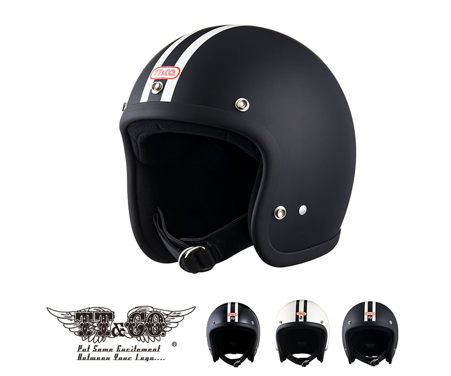 ジェットヘルメット スーパーマグナム 2ラインズ TT&CO.