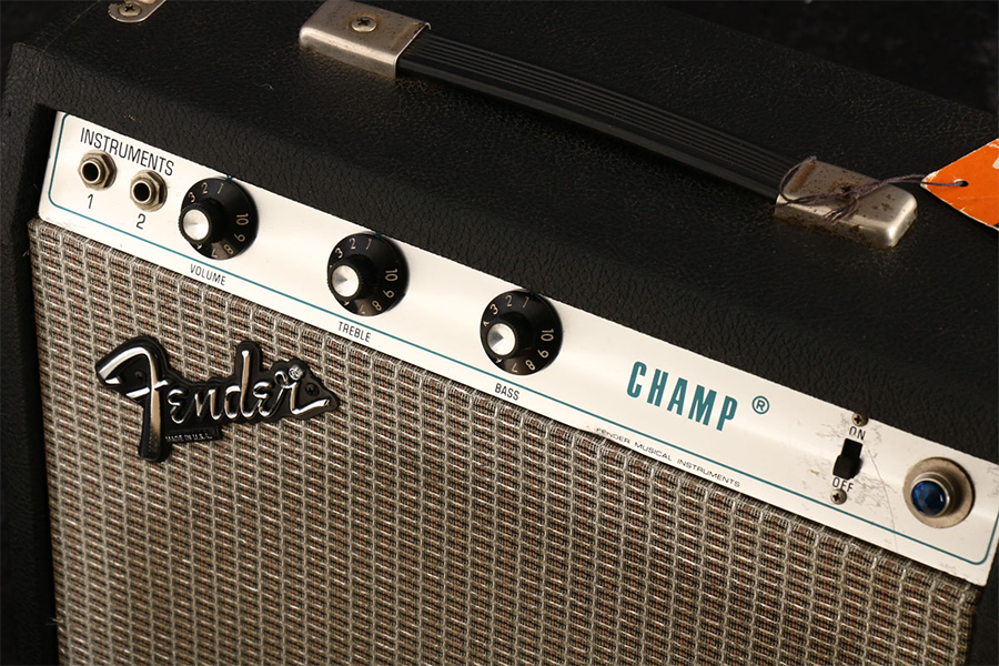 中古 エレキギター アンプ FENDER USA CHAMP 5W 真空管 1975年製