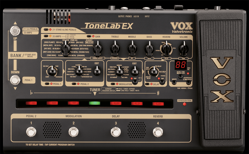中古 エレキギター マルチエフェクター Tone Lab EX 真空管搭載 VOX