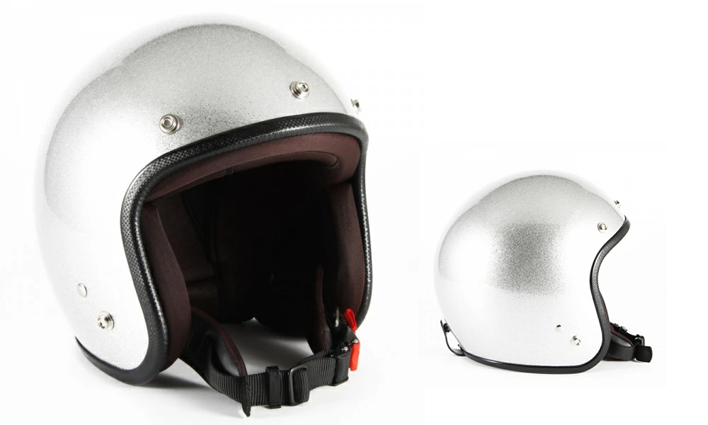 ジェット ヘルメット JP MONO HELMET JPF-4 シルバーフレーク ジャムテック 72JAM