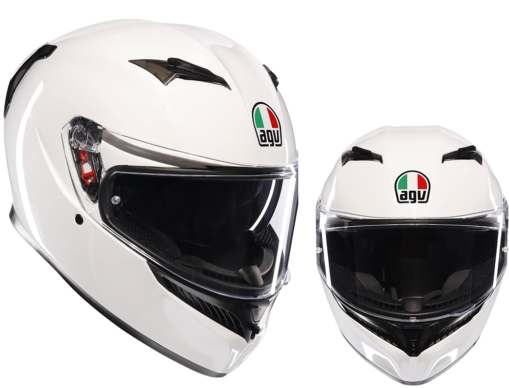フルフェース ヘルメット AGV K3 JIST MPLK Asian Fit 014-MONO SETA WHITE