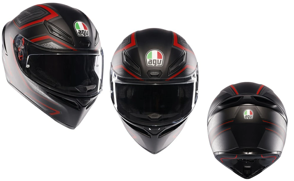 フルフェース ヘルメット AGV K1 S MATT BLACK/RED