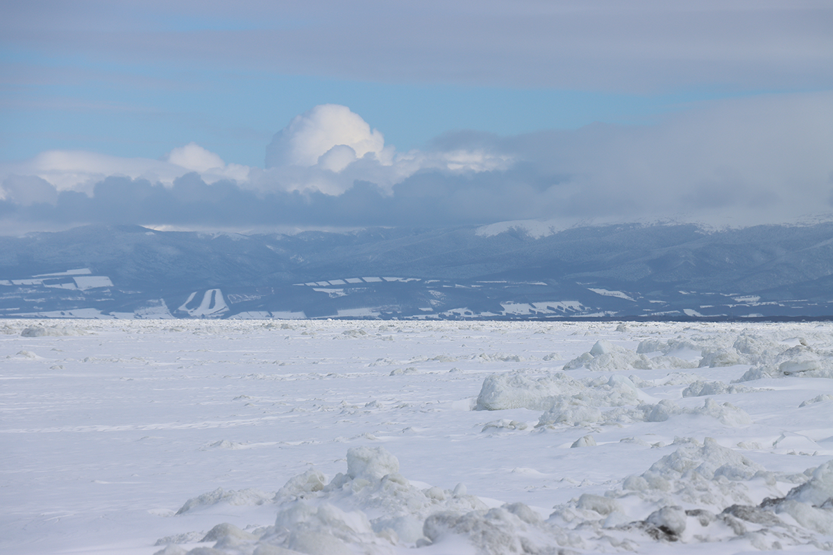 2025年2月21日 北海道・浜小清水・フレトイ海岸 流氷接岸