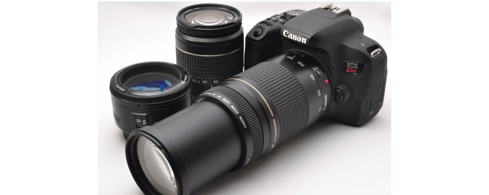 カメラ 中古 デジタル一眼レフ Canon キヤノン EOS kiss x9i トリプルレンズ