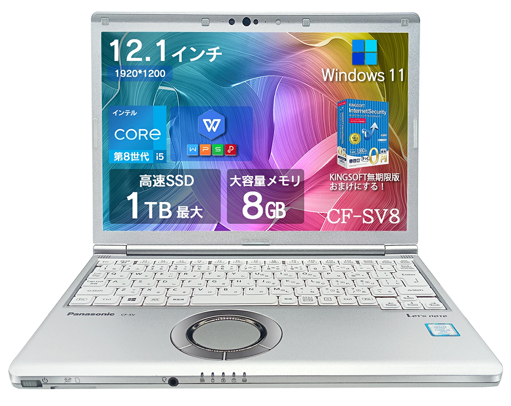 中古 ノートPC レッツノート SV8 8世代 i5 Win11 12型