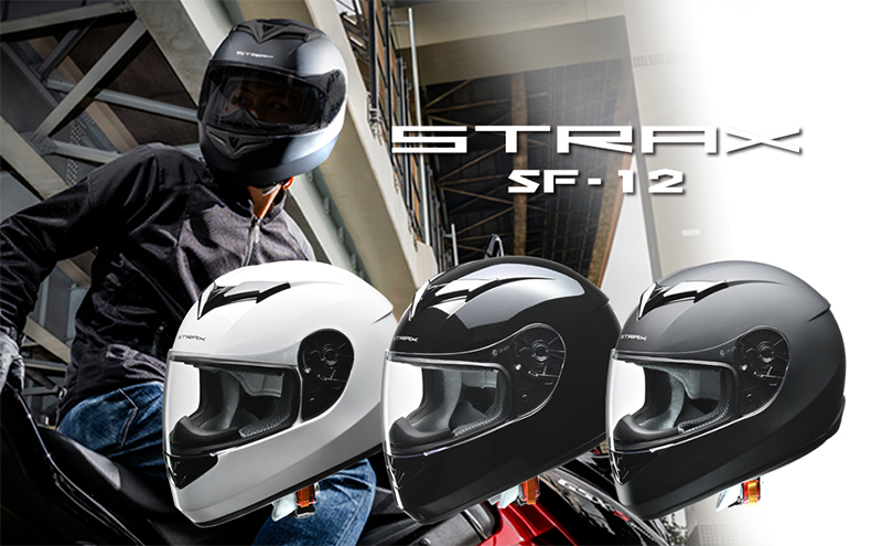 フルフェイス ヘルメット ストラックス STRAX SF-12 LEAD