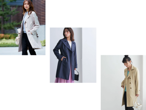 レディース トレンチ コート ロング