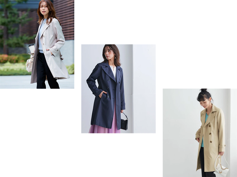 レディース トレンチ コート ロング