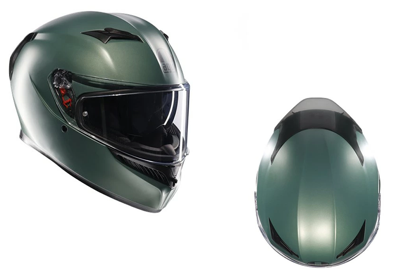 フルフェース ヘルメット AGV K3 JIST MONO MATT SALVIA GREEN