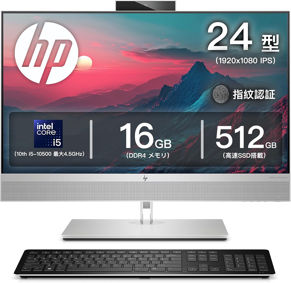 中古 デスクトップパソコン PC 一体 23.8型 HP ProOne800 G6 Wi-Fi6 Windows11