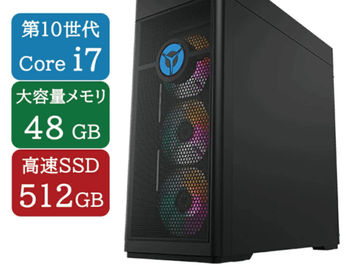 中古 デスクトップパソコン PC レノボ Lenovo Legion T7 34IMZ5 10世代 Core i7 Windows11