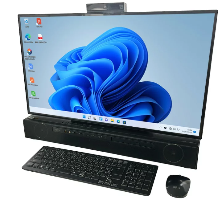 中古 デスクトップパソコン PC 27型一体 富士通 FH90E2 10世代 Core i7 Wi-Fi6 Windows11