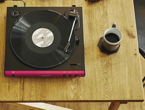 レコード プレーヤー AT-LP60X レッド audio-technica オーディオテクニカ