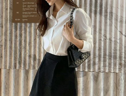 レディース Aライン ミニスカート 38cm丈 バックファスナー ©DHOLIC