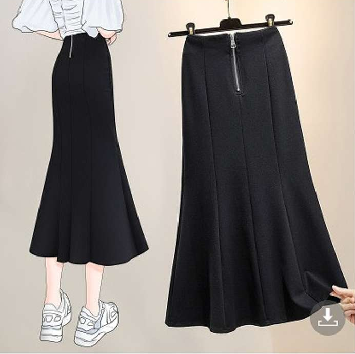 レディース マーメイド スカート 79~81cm丈 バックファスナー ベキジョガールズ