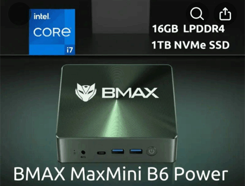 新品 ミニデスクトップパソコン PC BMAX B6 Power 10世代 Core i7 Wi-Fi6 3画面同時出力 Windows11 Pro