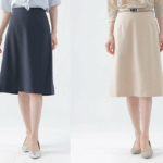 ◎レディース フレアスカート 66～67cm丈 バックファスナー