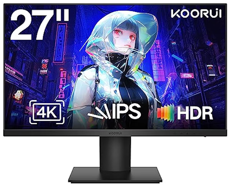 新品 PC 4K モニター ディスプレイ 27インチ N07 KOORUI