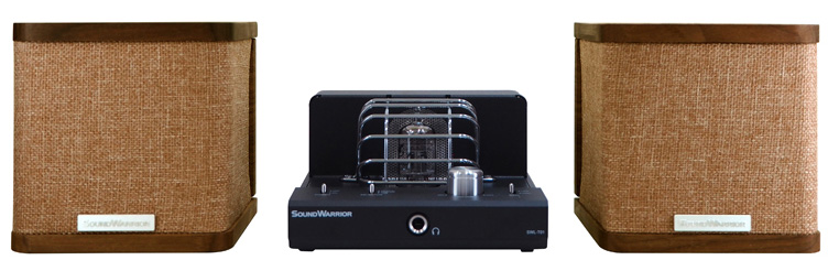 プリメインアンプ 真空管 キューブ型 スピーカー SWL-T01SET1-SD SOUNDWARRIOR